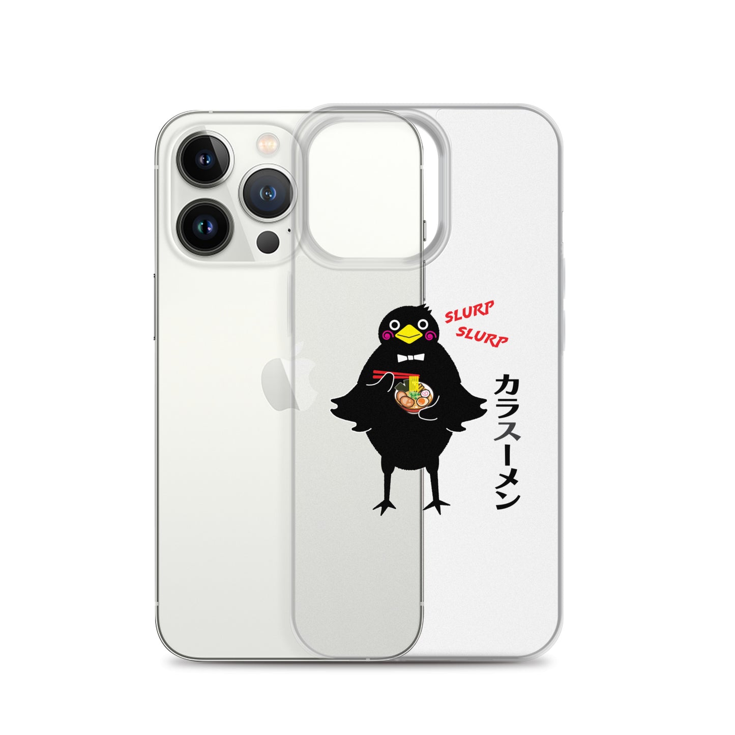 Clear Case for iPhone® Ramen Crow