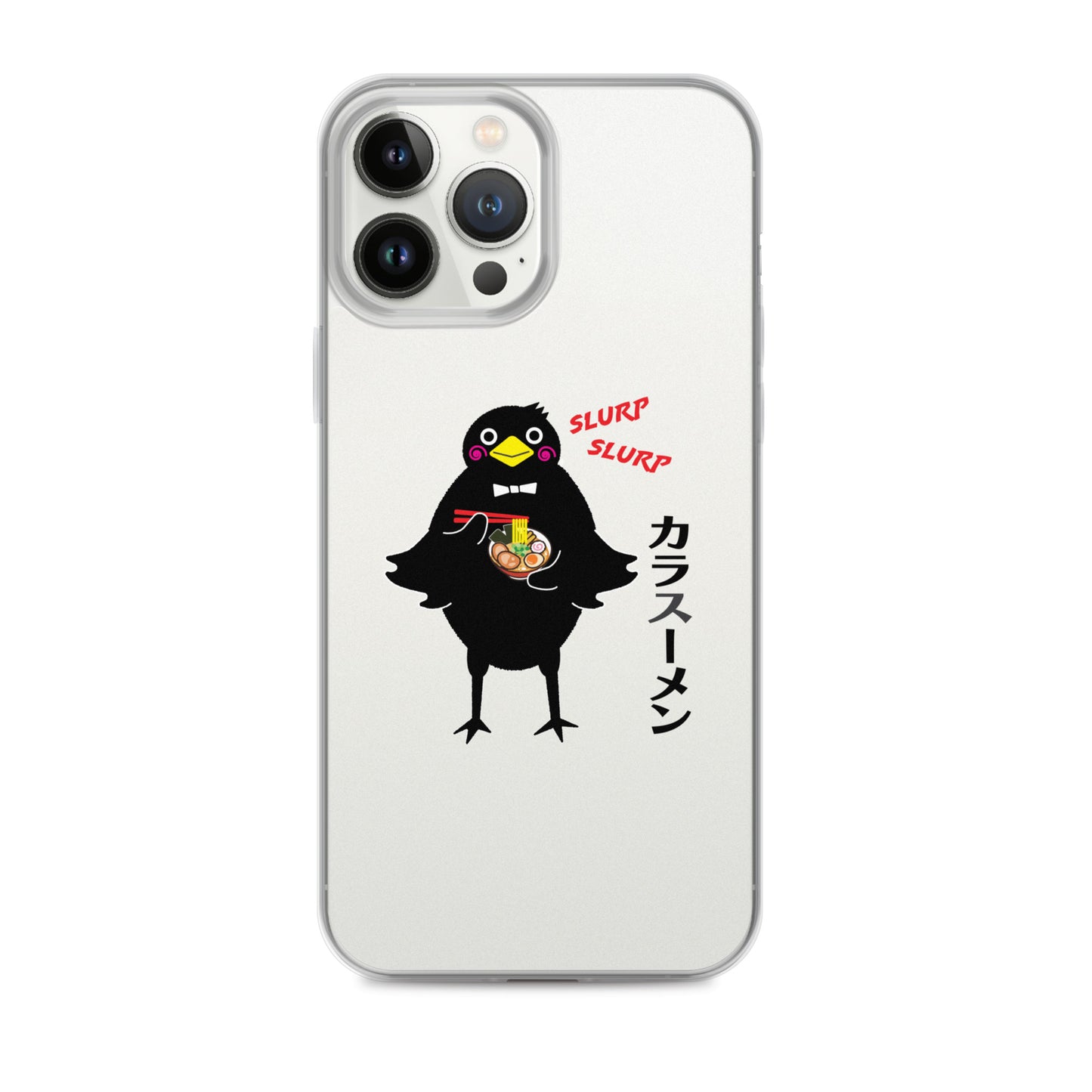 Clear Case for iPhone® Ramen Crow