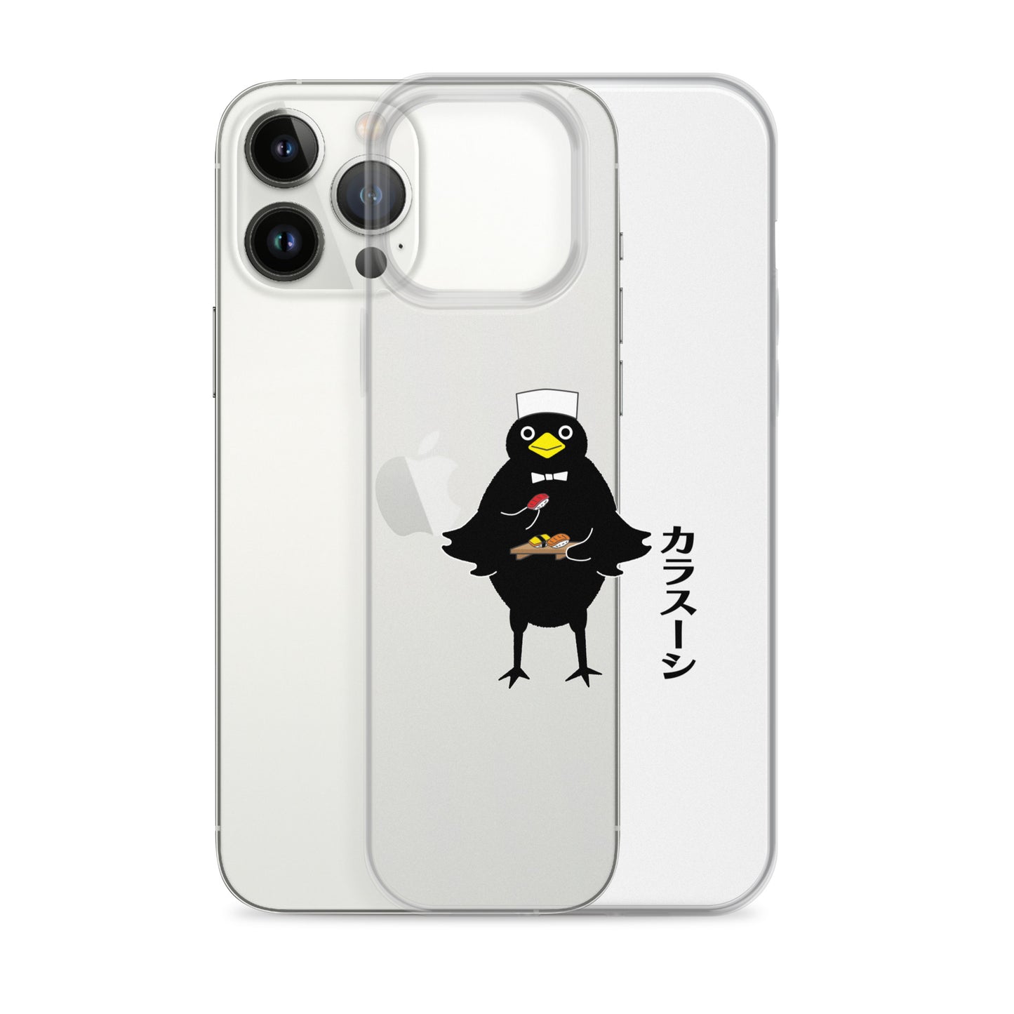 Clear Case for iPhone® Sushi Crow