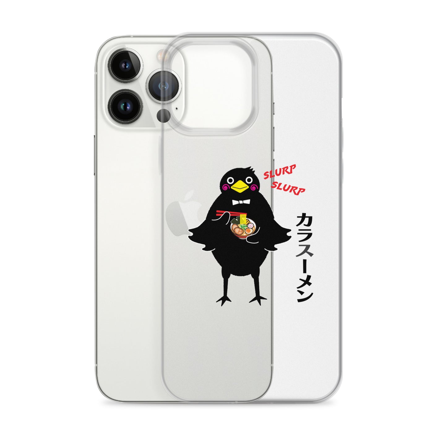 Clear Case for iPhone® Ramen Crow