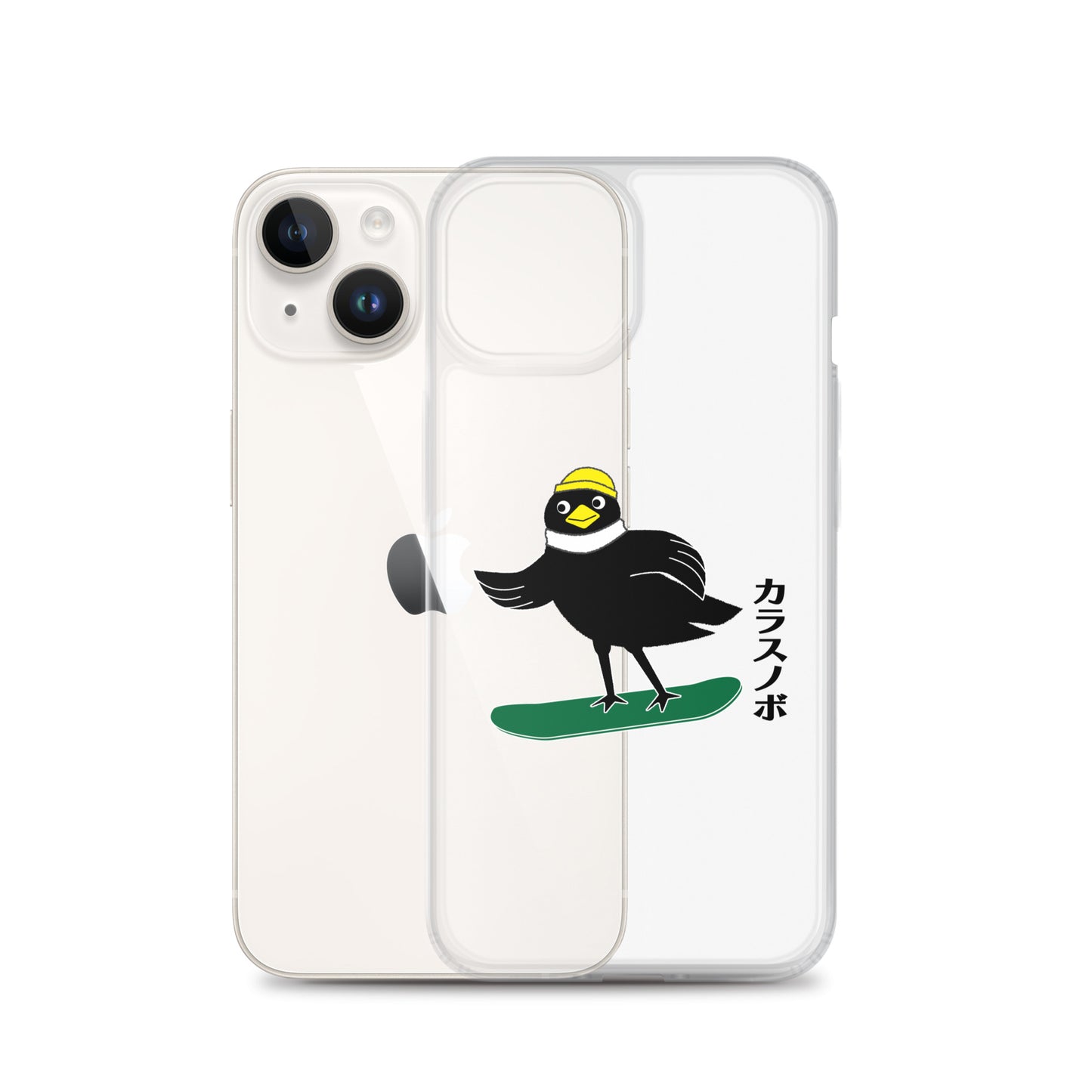 iPhone Case Snowboarding Crow