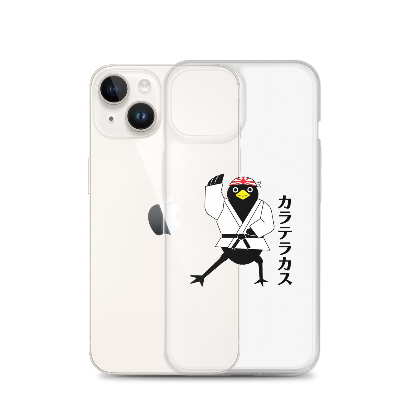 Clear Case for iPhone® Karate Crow