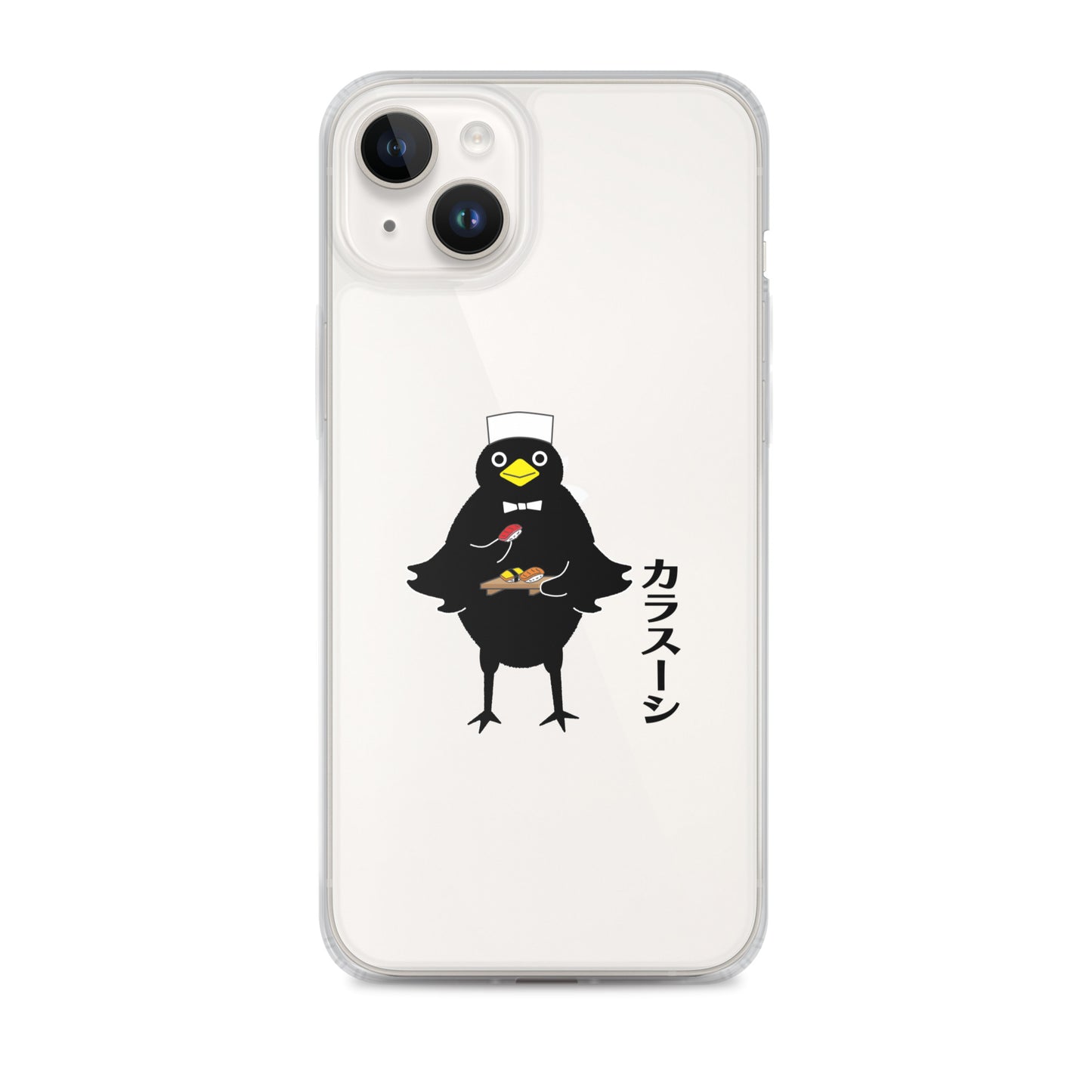 Clear Case for iPhone® Sushi Crow