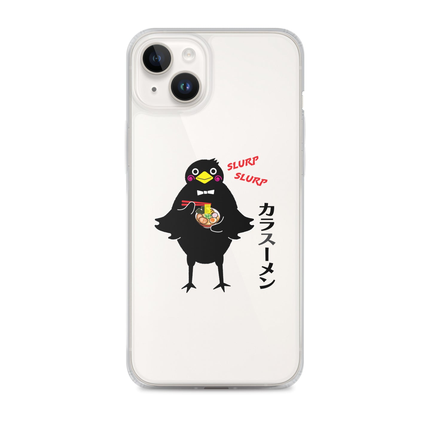 Clear Case for iPhone® Ramen Crow