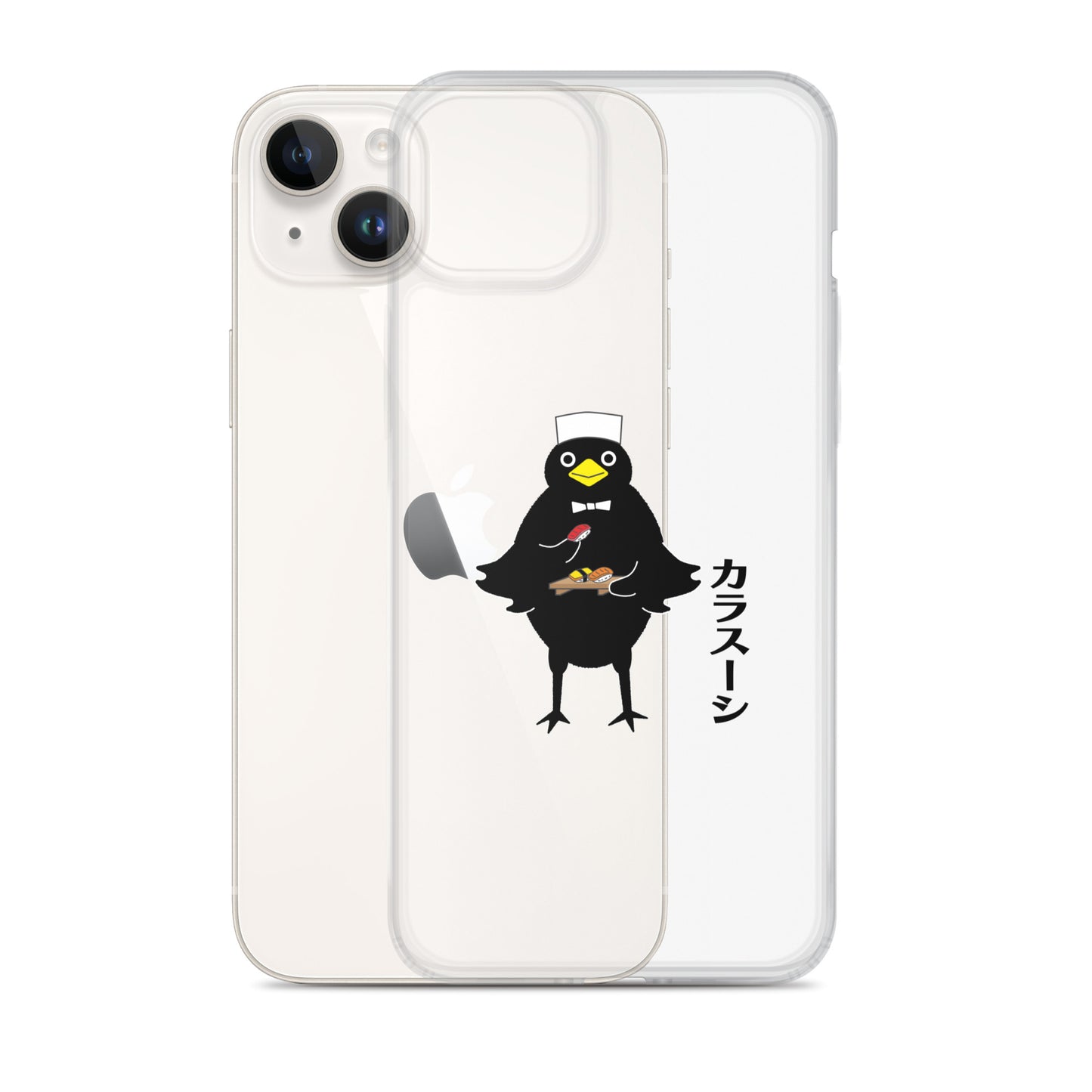 Clear Case for iPhone® Sushi Crow