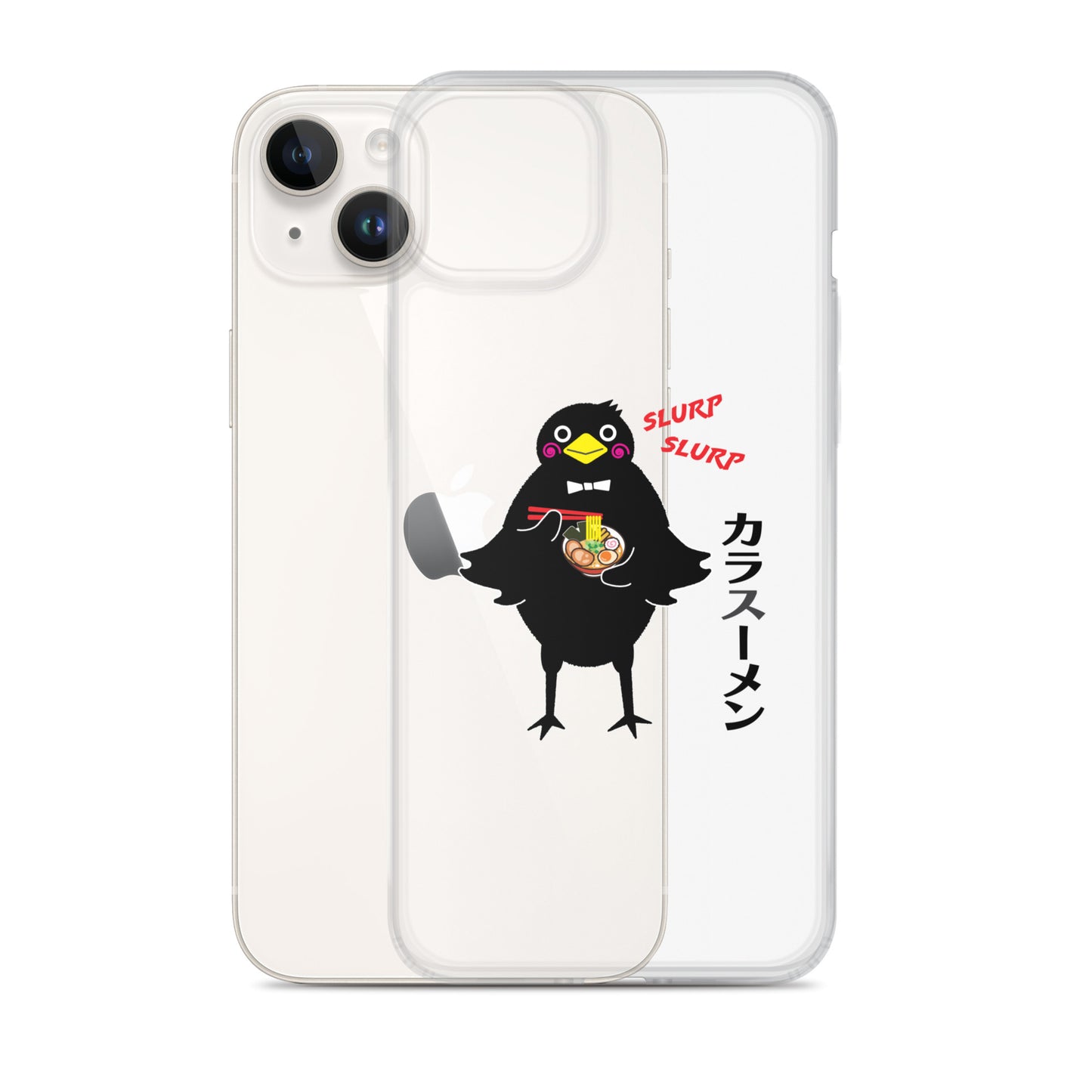 Clear Case for iPhone® Ramen Crow