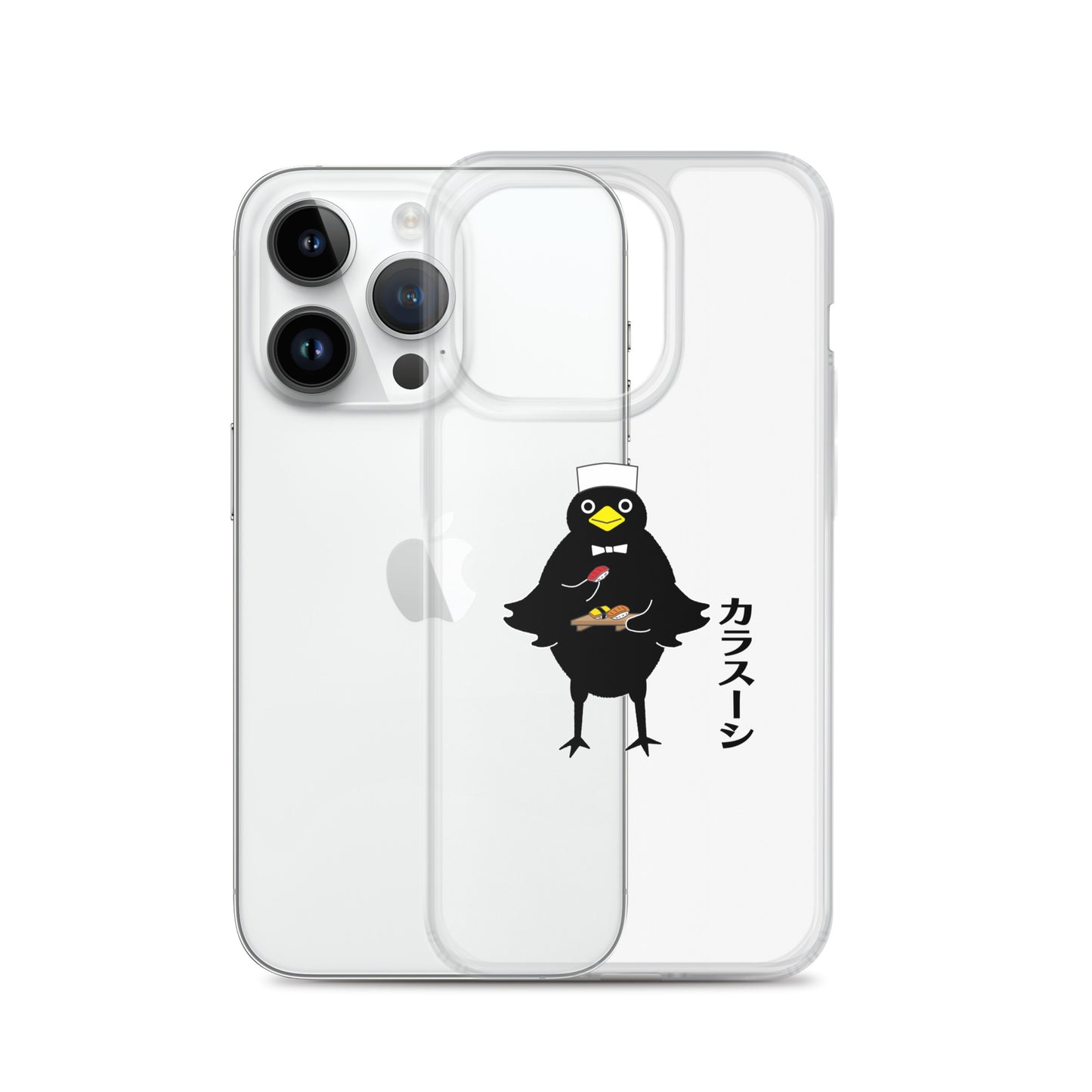 Clear Case for iPhone® Sushi Crow