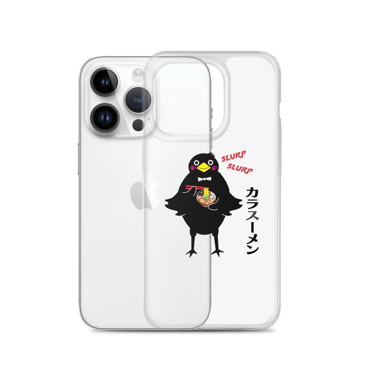 Clear Case for iPhone® Ramen Crow