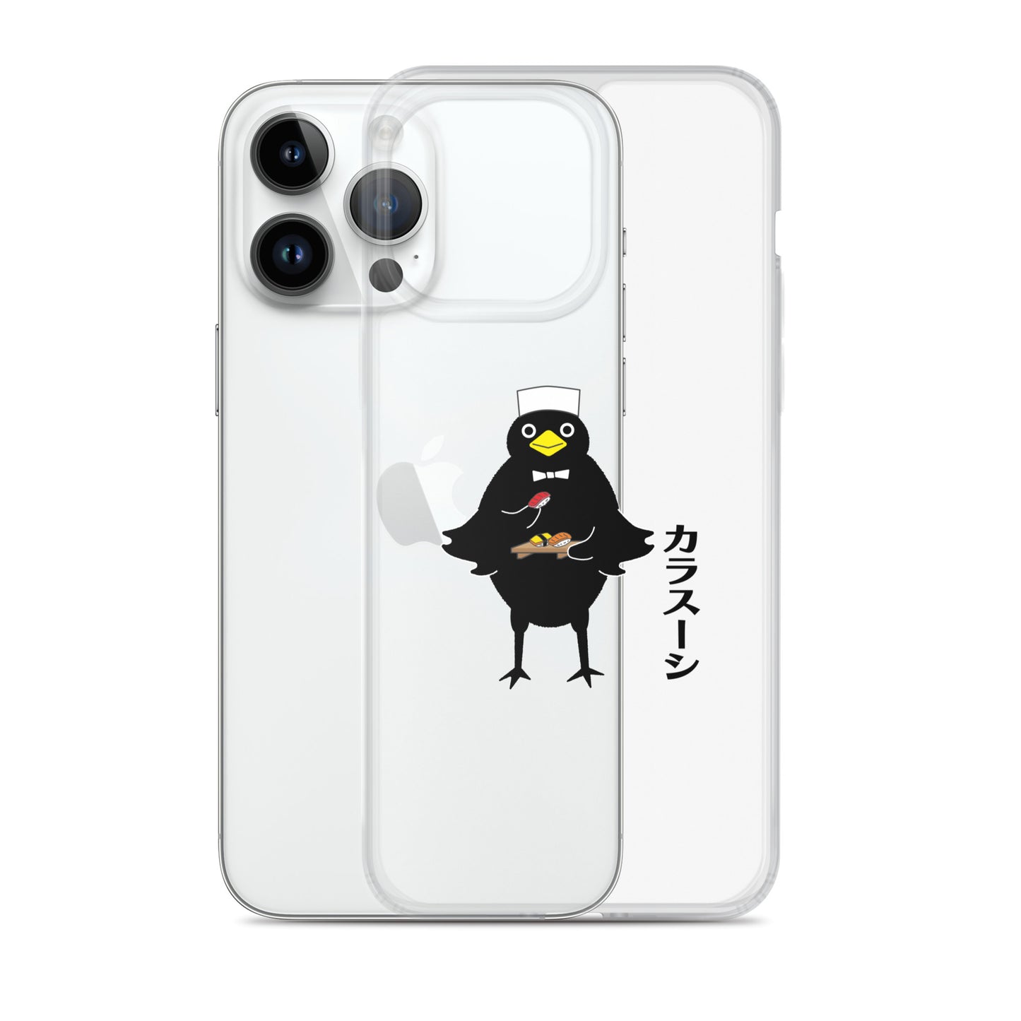 Clear Case for iPhone® Sushi Crow