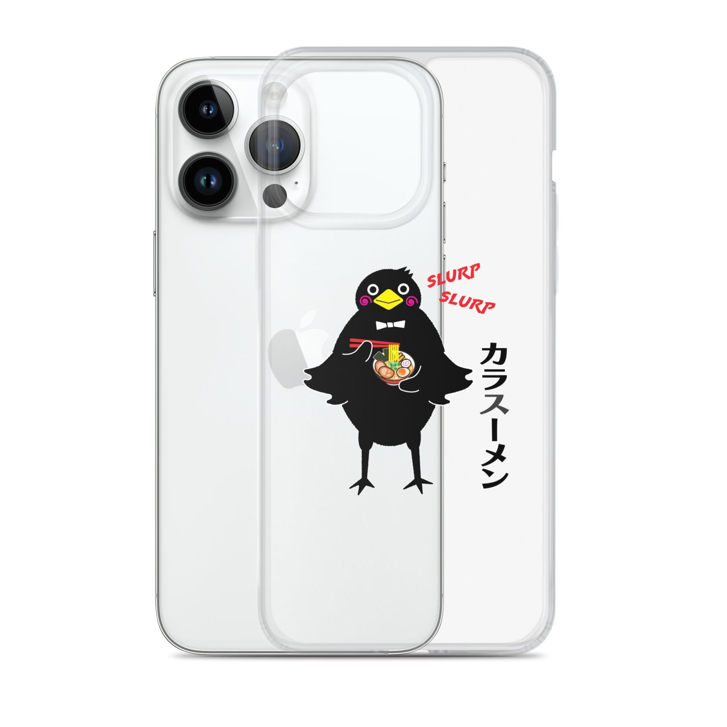 Clear Case for iPhone® Ramen Crow