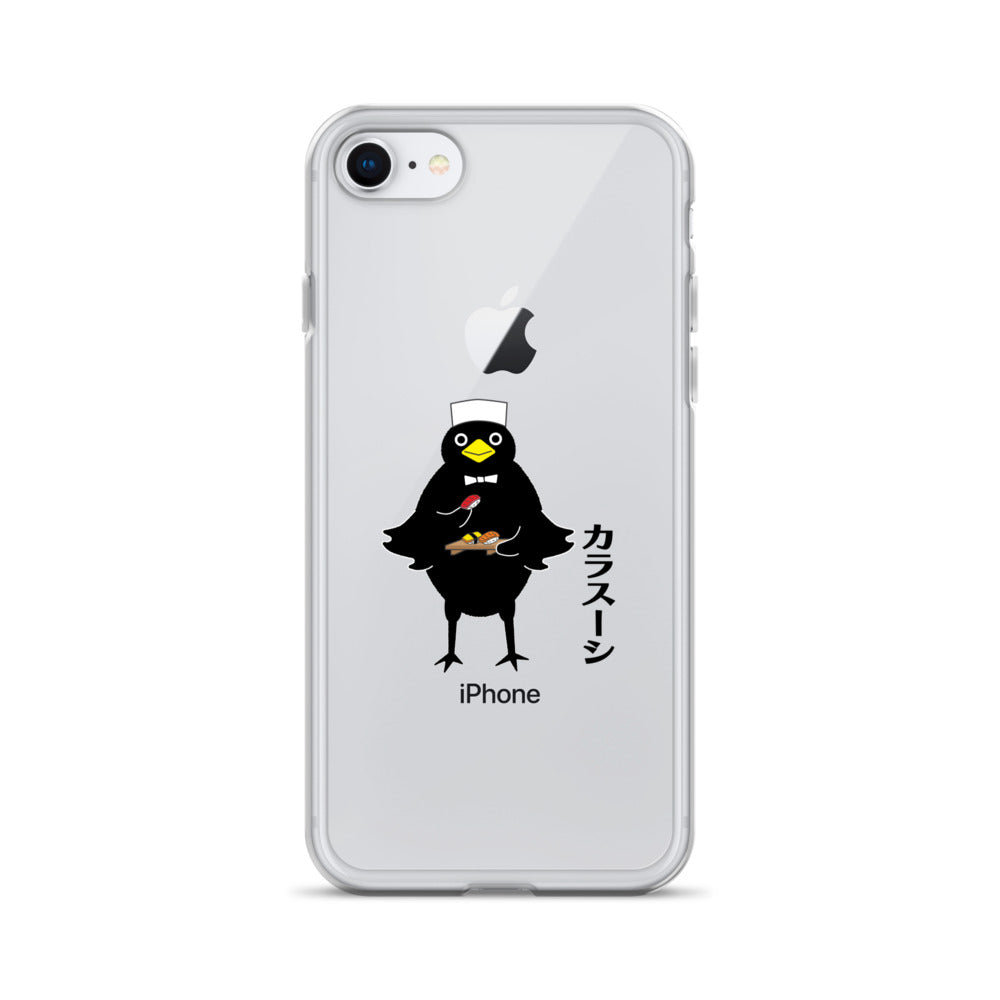 Clear Case for iPhone® Sushi Crow