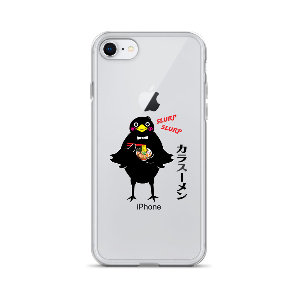 Clear Case for iPhone® Ramen Crow