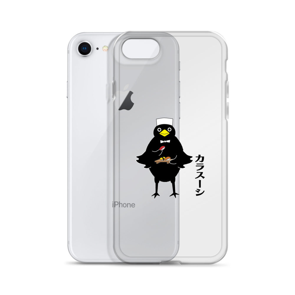 Clear Case for iPhone® Sushi Crow