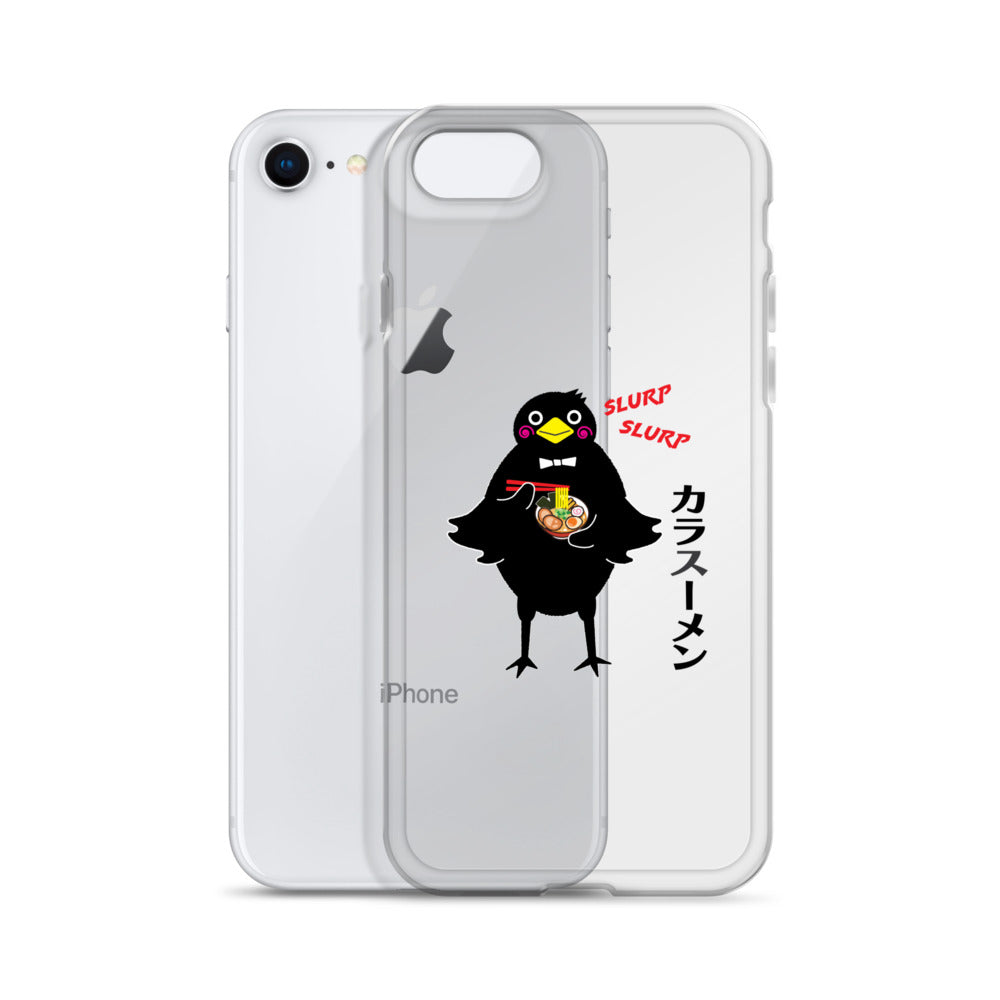 Clear Case for iPhone® Ramen Crow