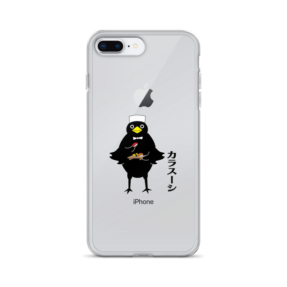 Clear Case for iPhone® Sushi Crow