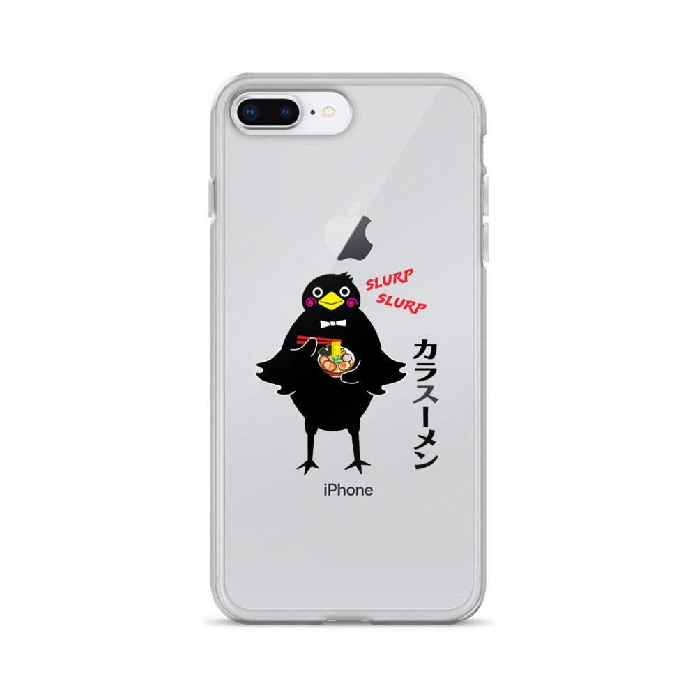 Clear Case for iPhone® Ramen Crow