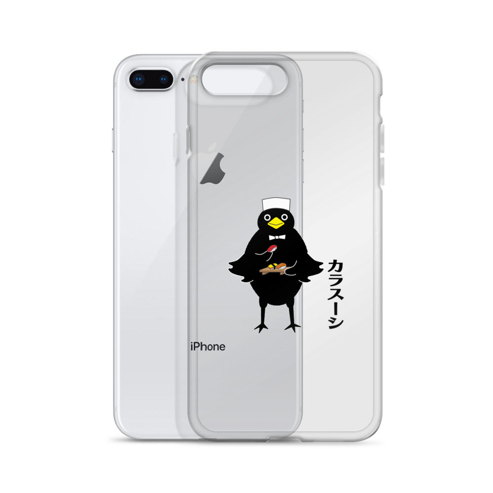Clear Case for iPhone® Sushi Crow