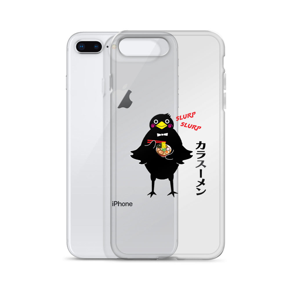 Clear Case for iPhone® Ramen Crow