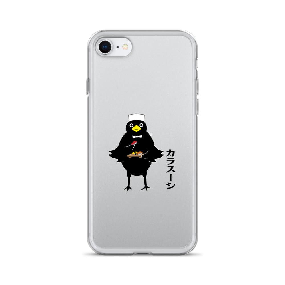 Clear Case for iPhone® Sushi Crow