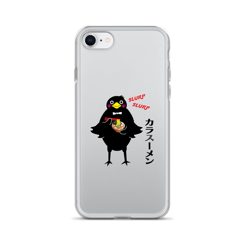 Clear Case for iPhone® Ramen Crow