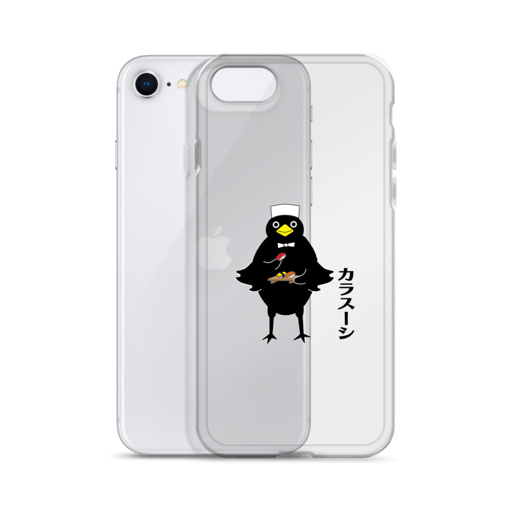 Clear Case for iPhone® Sushi Crow