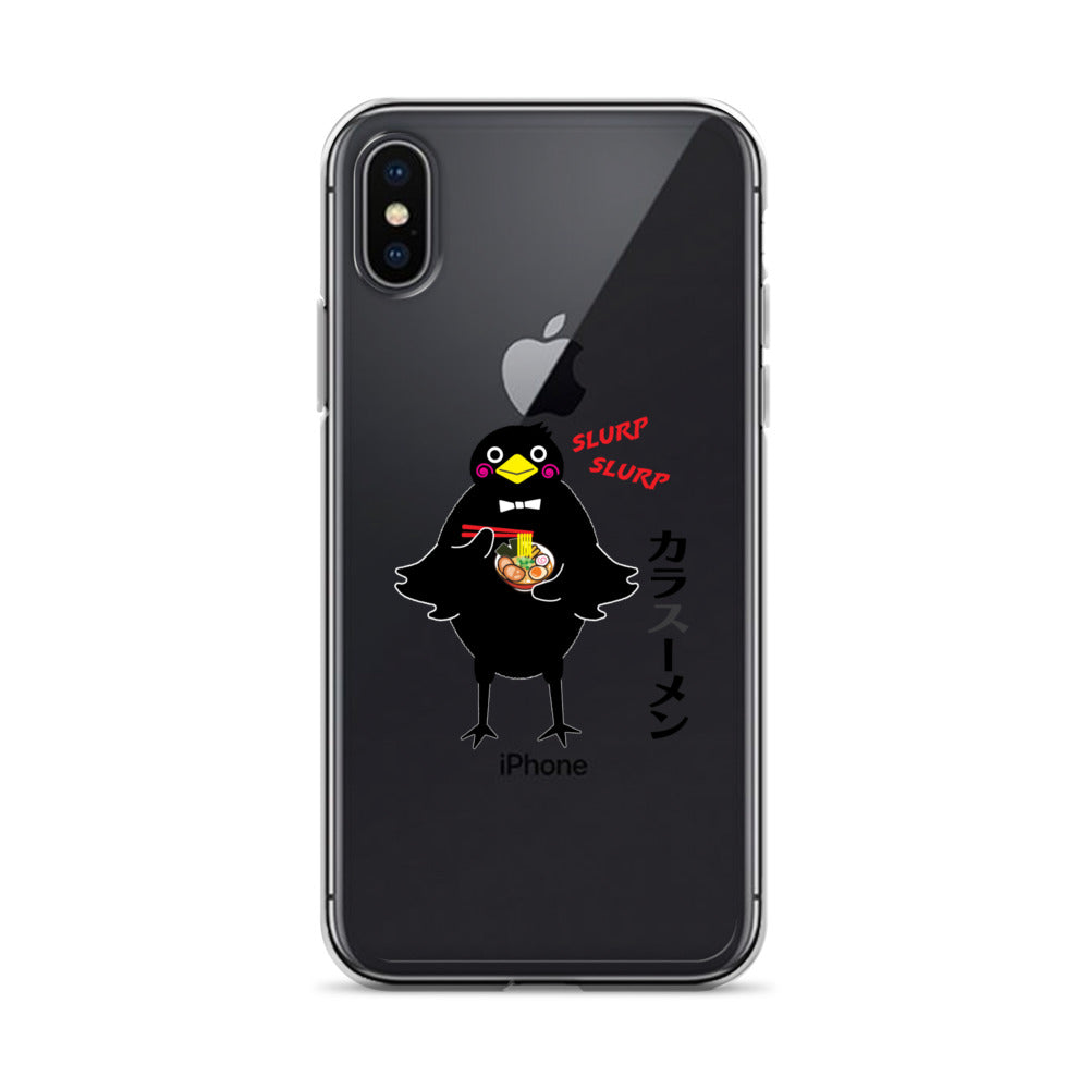 Clear Case for iPhone® Ramen Crow