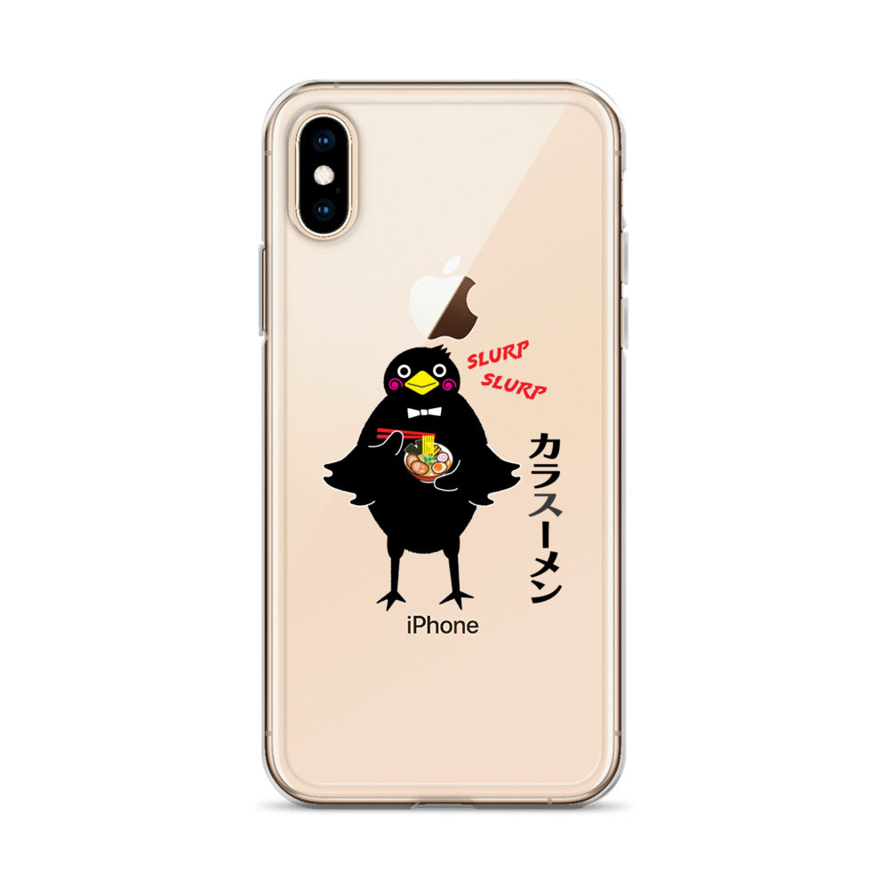 Clear Case for iPhone® Ramen Crow