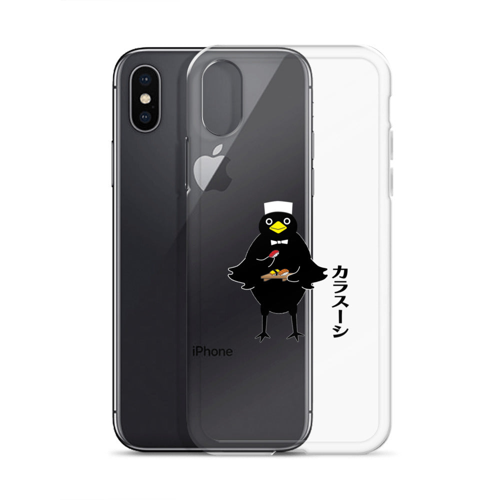 Clear Case for iPhone® Sushi Crow