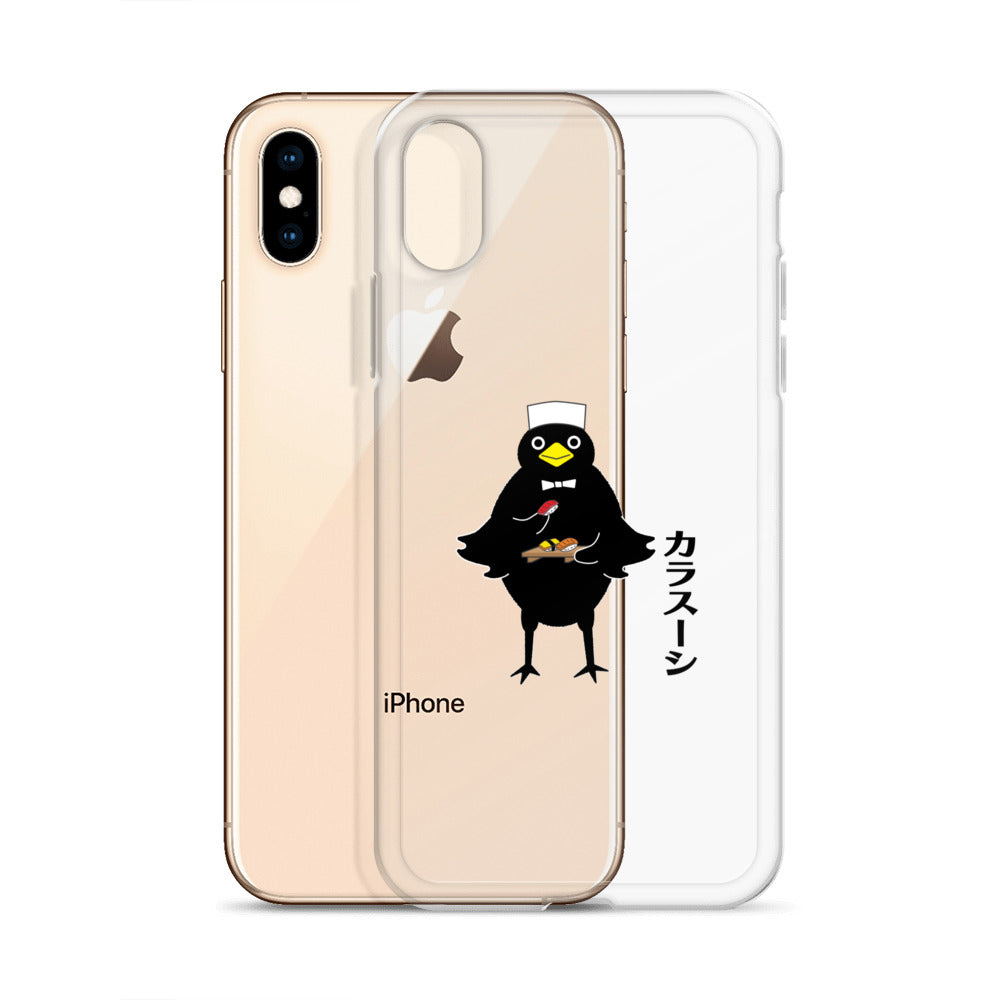 Clear Case for iPhone® Sushi Crow