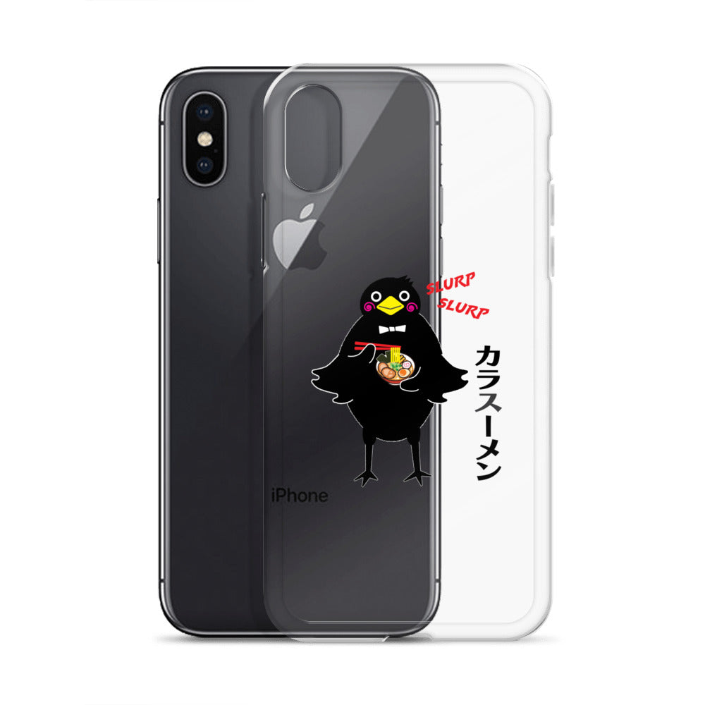 Clear Case for iPhone® Ramen Crow
