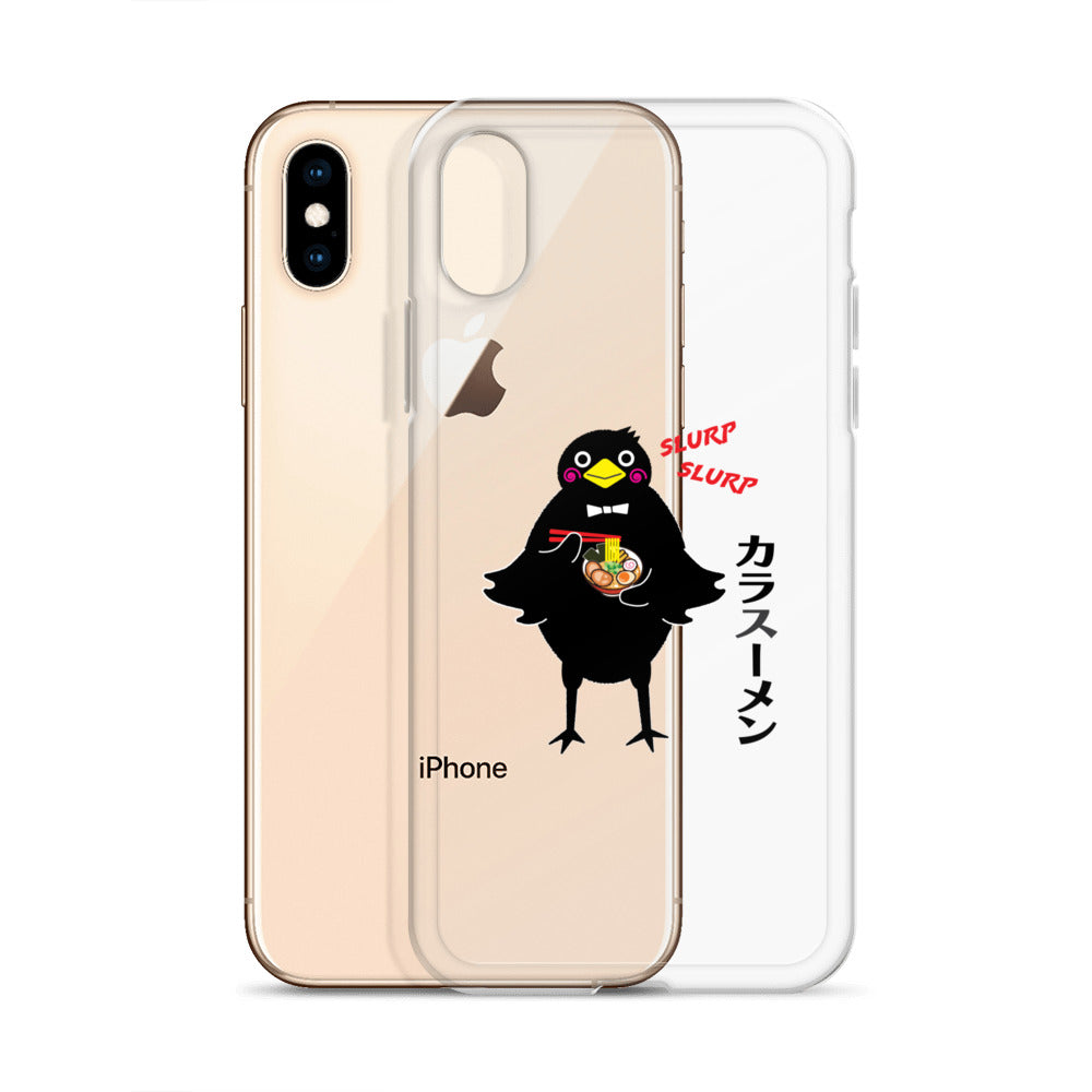 Clear Case for iPhone® Ramen Crow