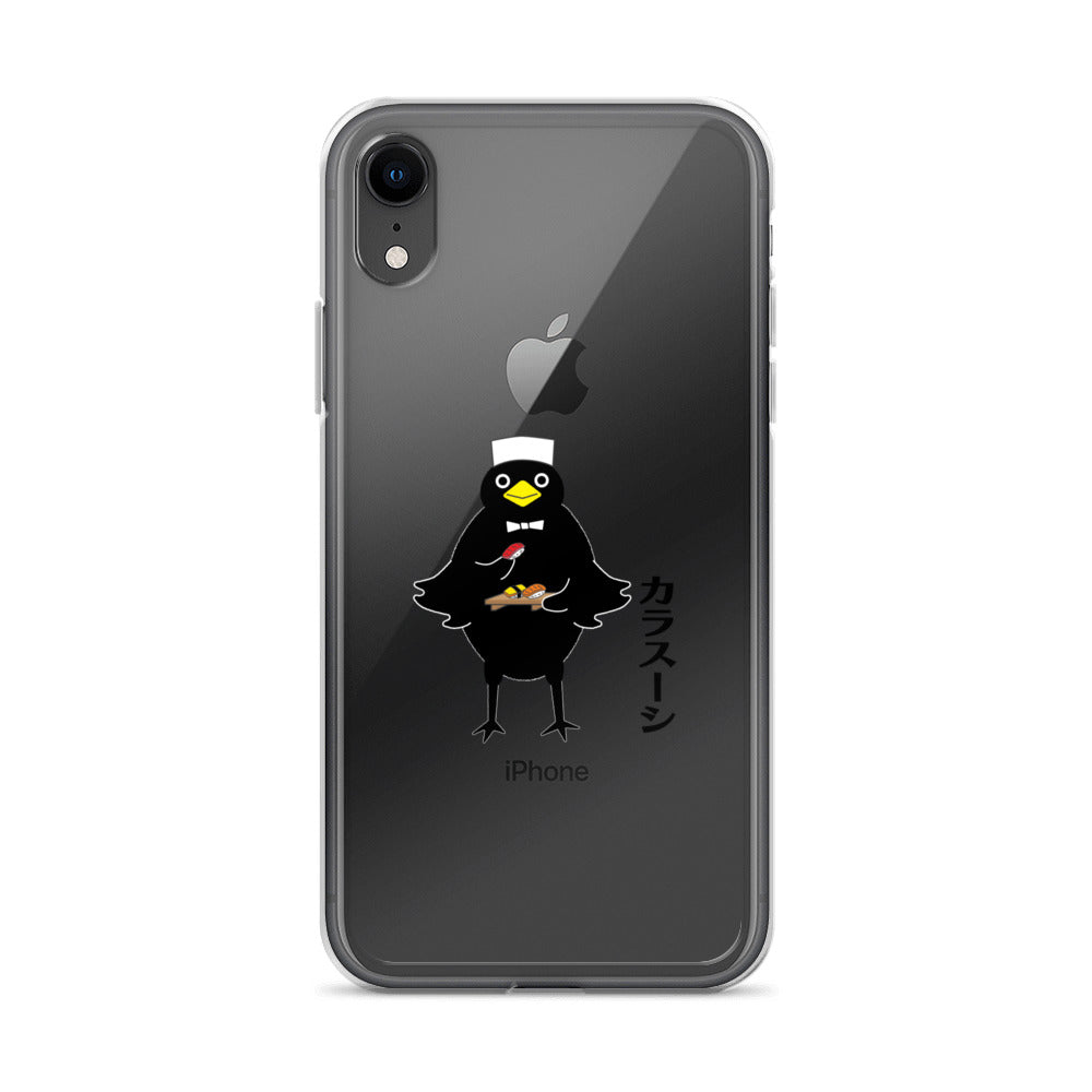 Clear Case for iPhone® Sushi Crow