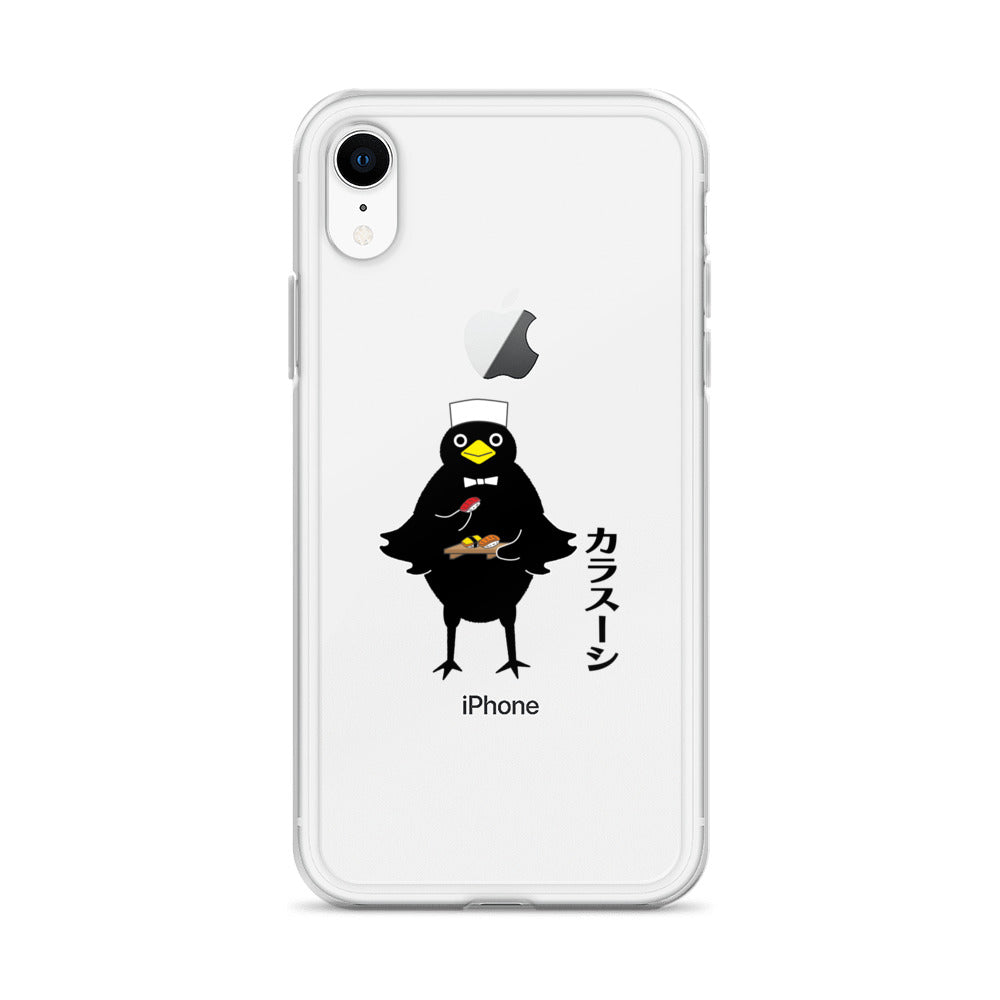 Clear Case for iPhone® Sushi Crow