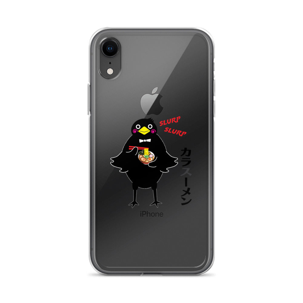 Clear Case for iPhone® Ramen Crow