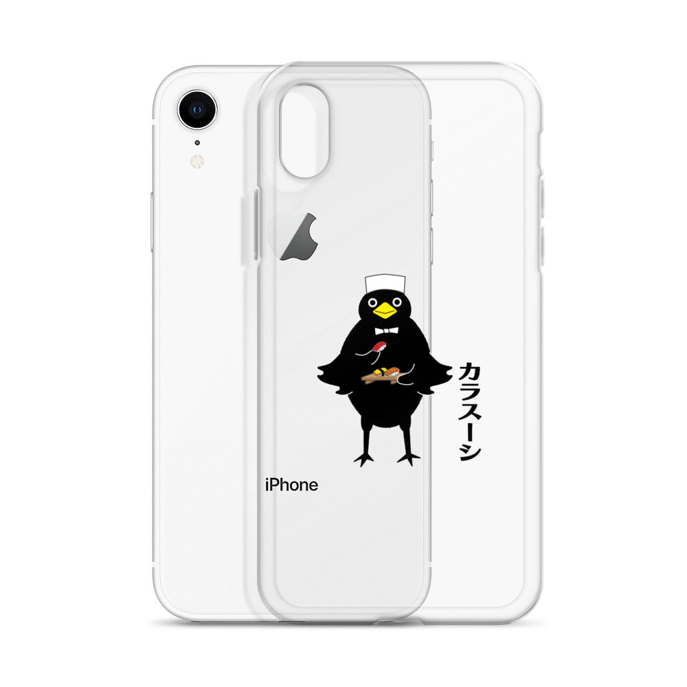 Clear Case for iPhone® Sushi Crow