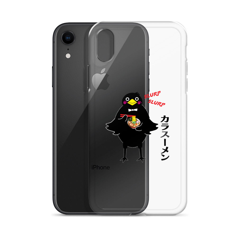 Clear Case for iPhone® Ramen Crow