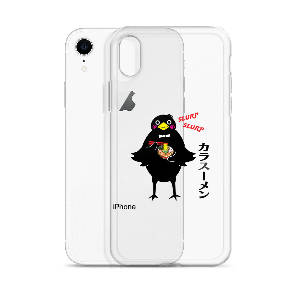 Clear Case for iPhone® Ramen Crow