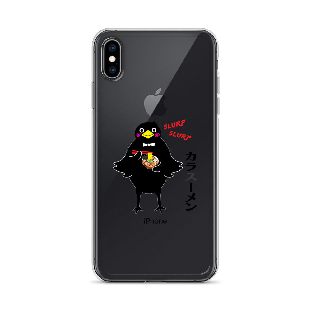 Clear Case for iPhone® Ramen Crow