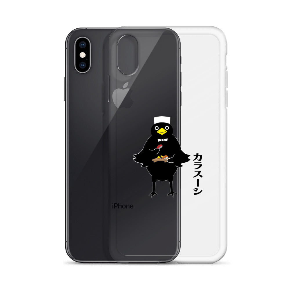 Clear Case for iPhone® Sushi Crow