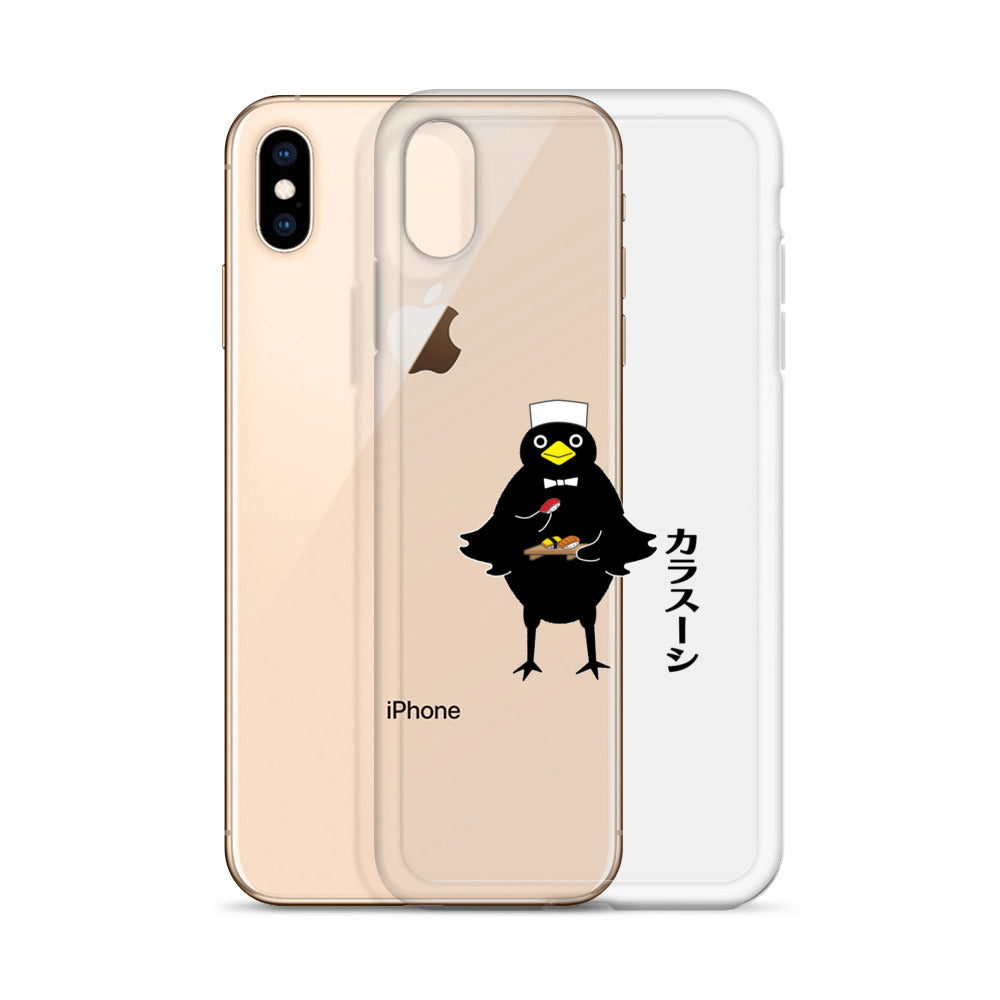 Clear Case for iPhone® Sushi Crow