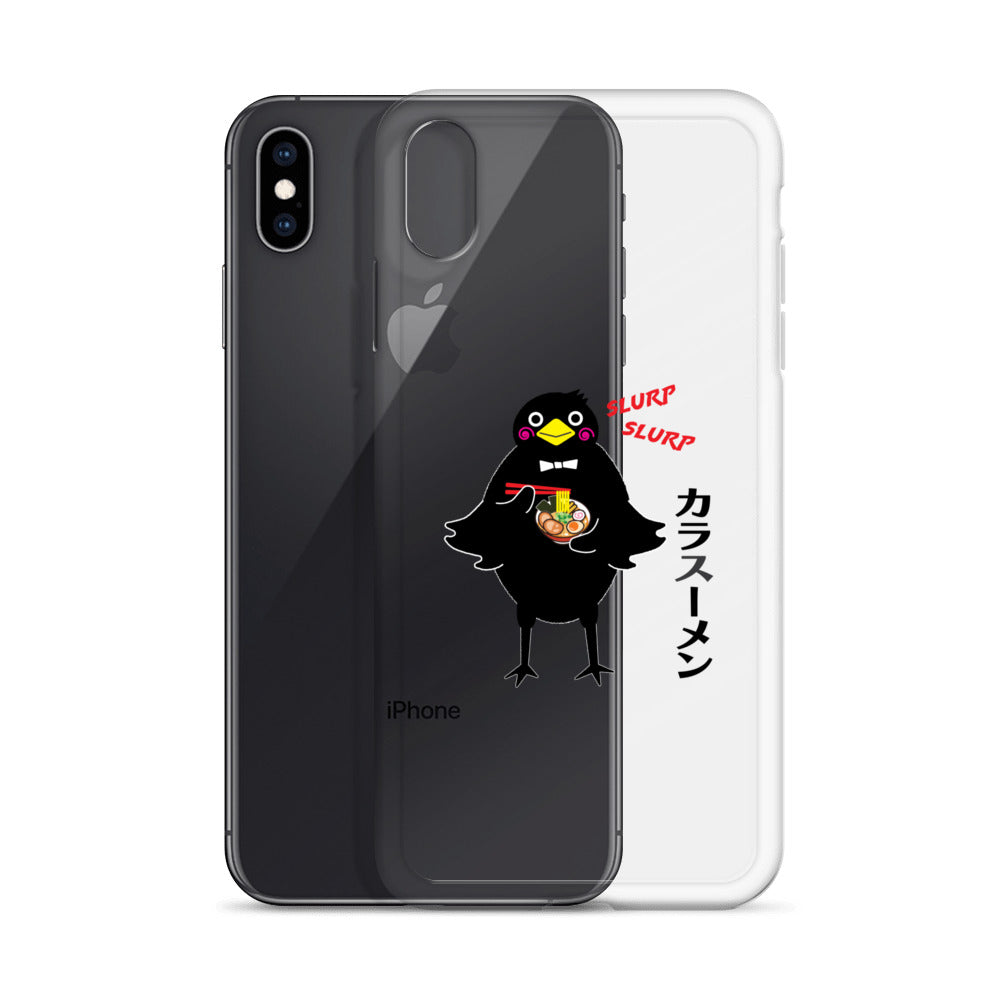 Clear Case for iPhone® Ramen Crow