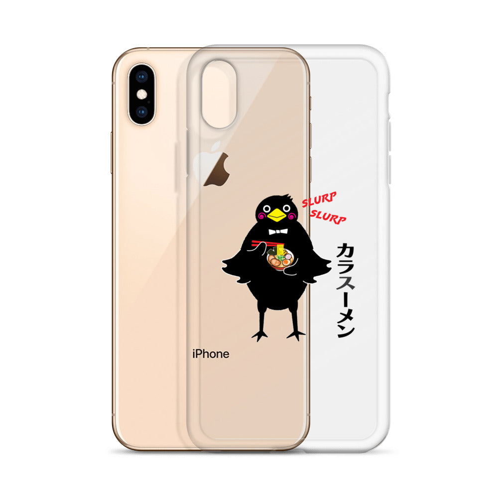 Clear Case for iPhone® Ramen Crow