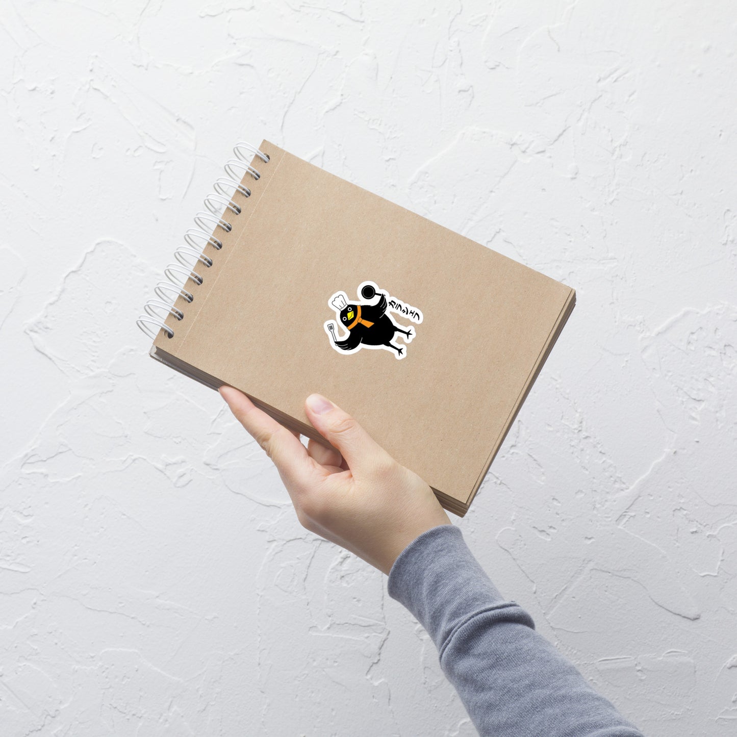 Bubble-free stickers Chef Crow