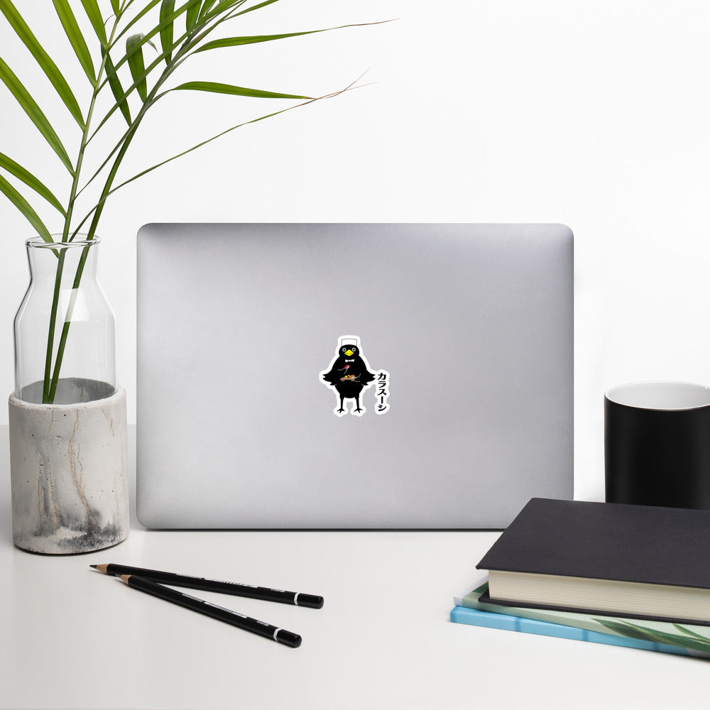 Bubble-free stickers Sushi Crow