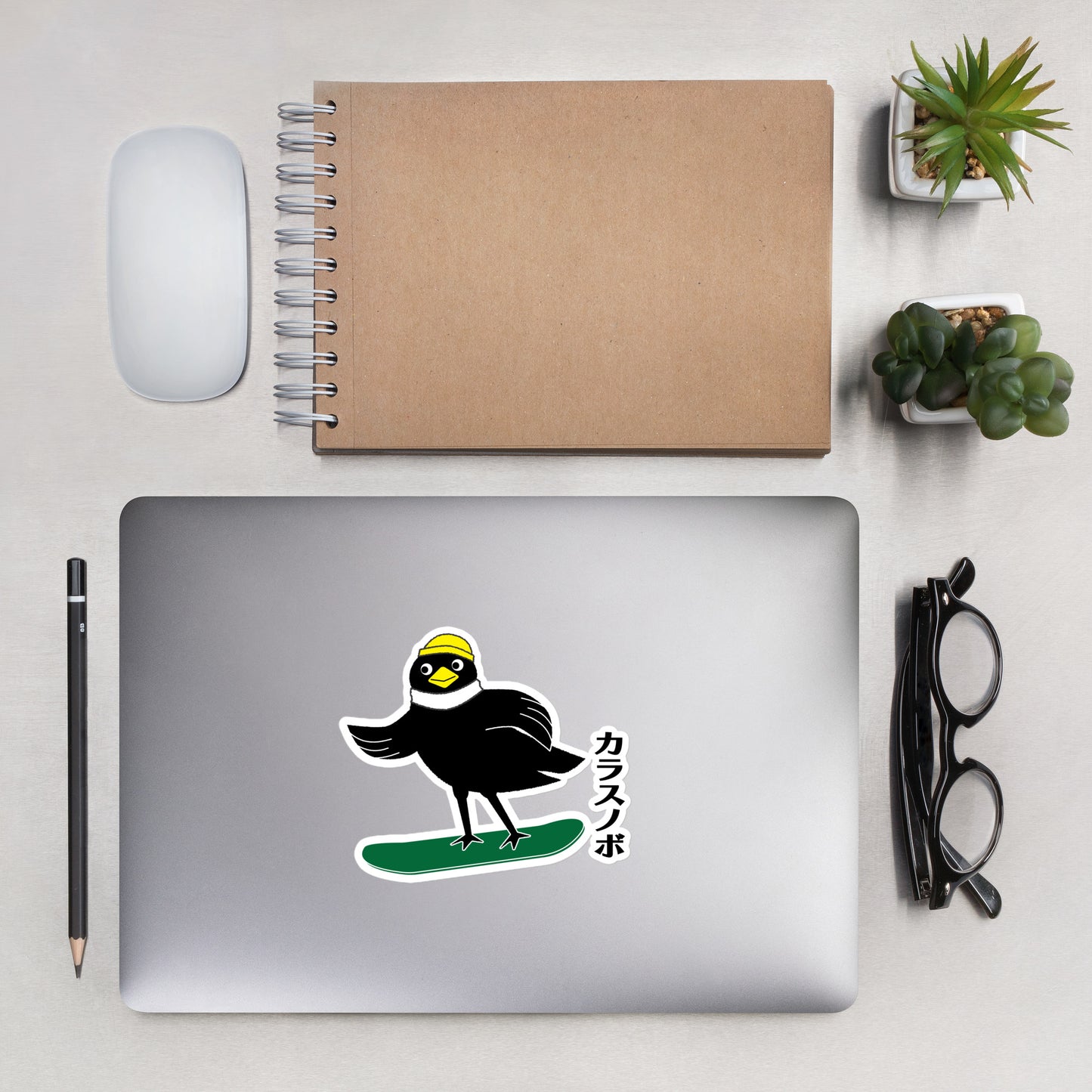 Bubble-free stickers Snowboarding Crow