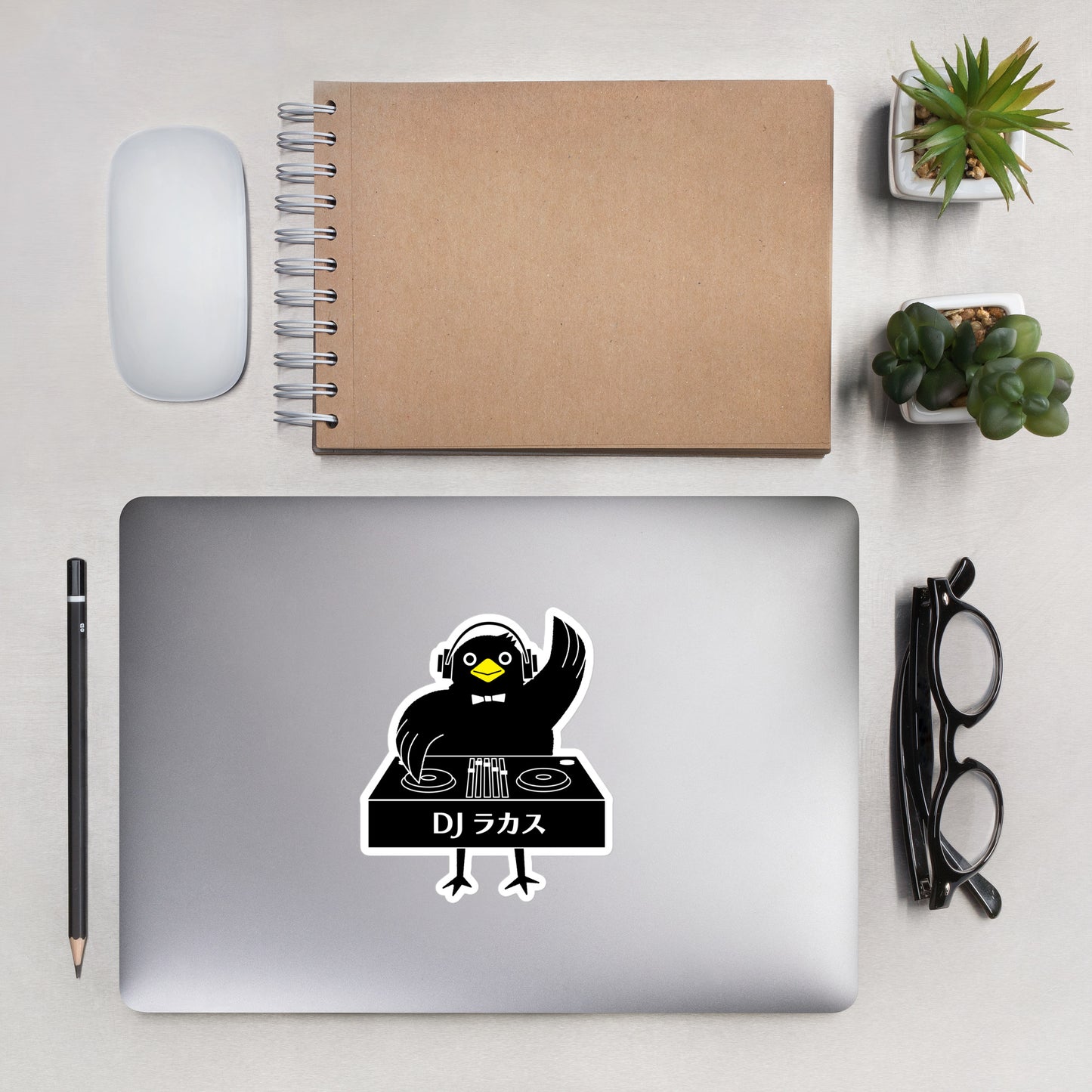 Bubble-free stickers DJ Crow