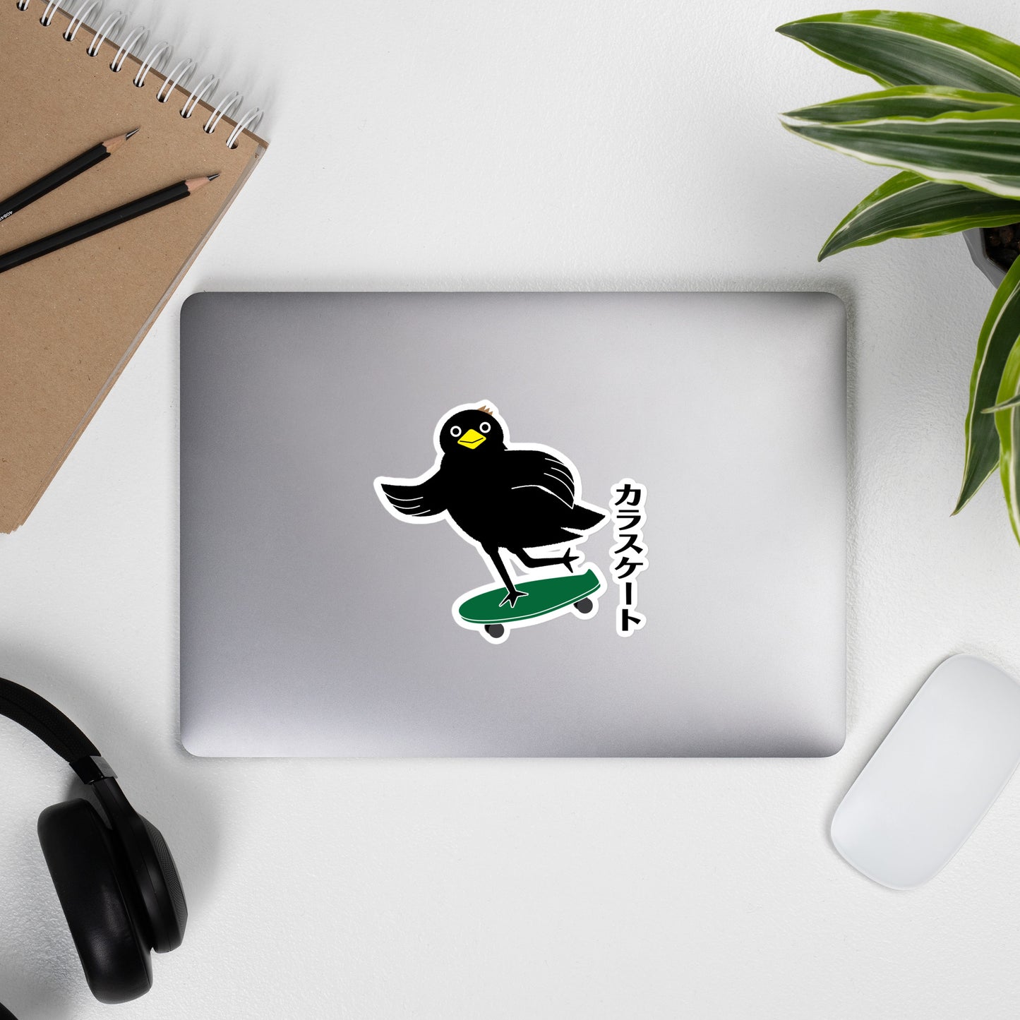 Bubble-free stickers Skateboarding Crow