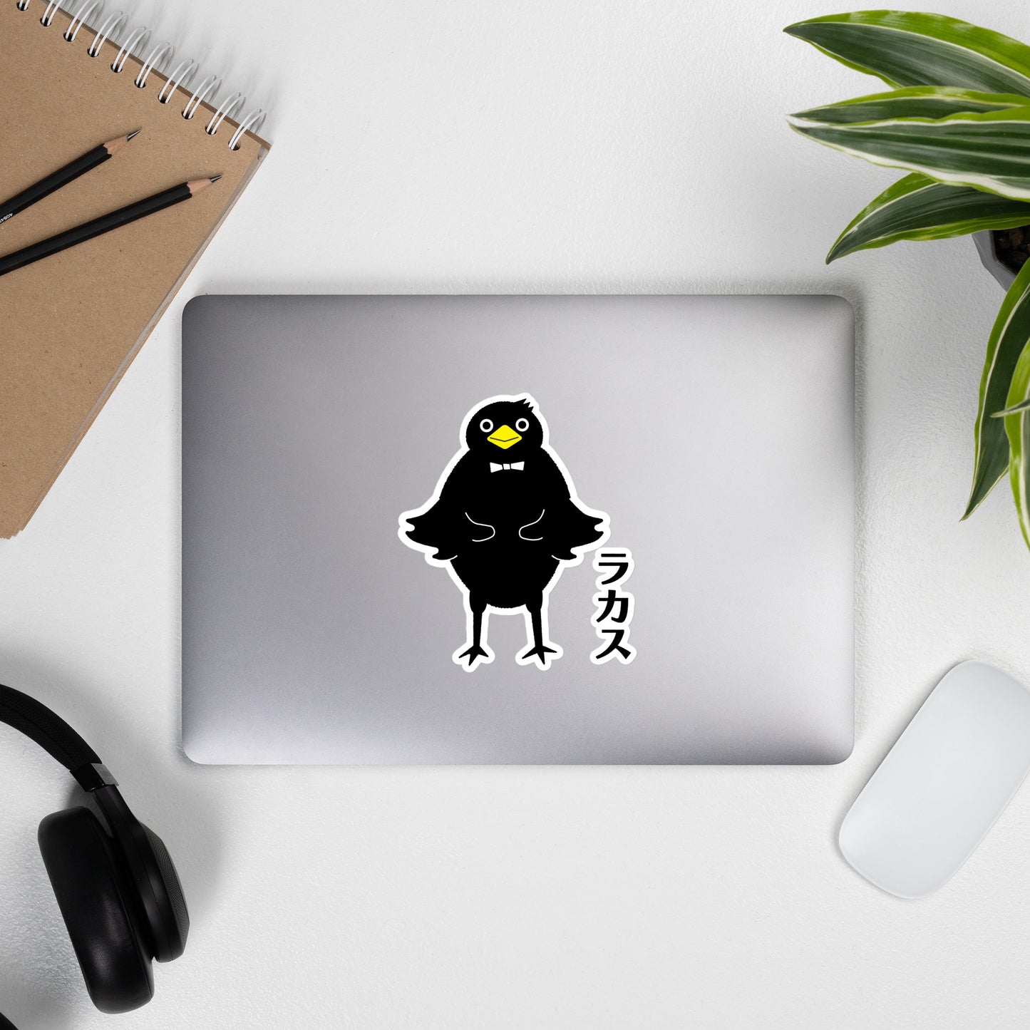 Bubble-free stickers Rakasu the Crow