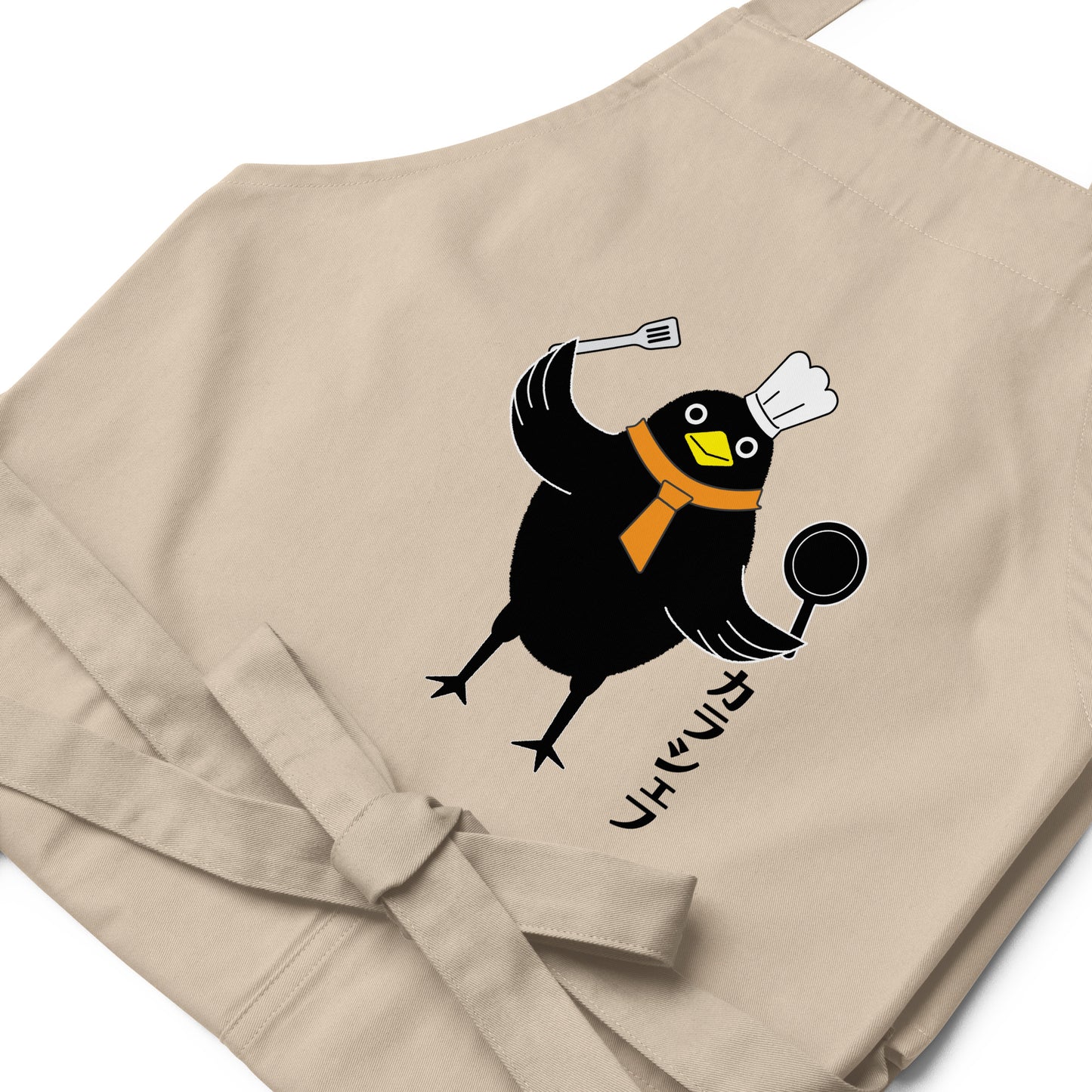 Organic cotton apron Chef Crow