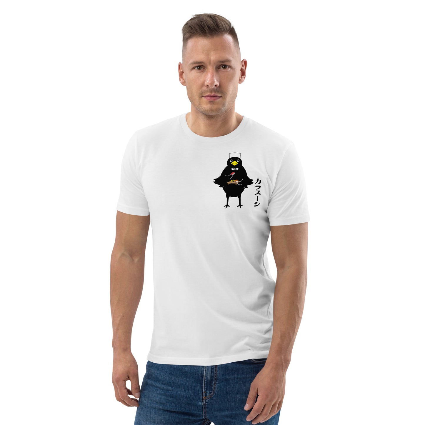 Unisex organic cotton t-shirt Sushi Crow